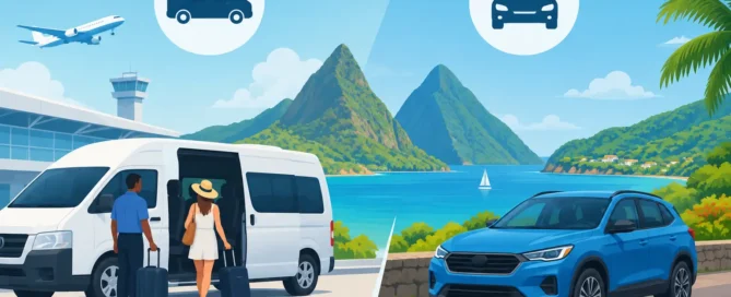 Hewanorra Transfer Versus Rental Car for Saint Lucia