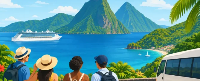 Saint Lucia Land and Sea Tour for Cruise Guests
