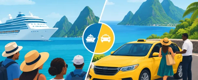 Cruise Excursion Versus Taxi Saint Lucia Compared